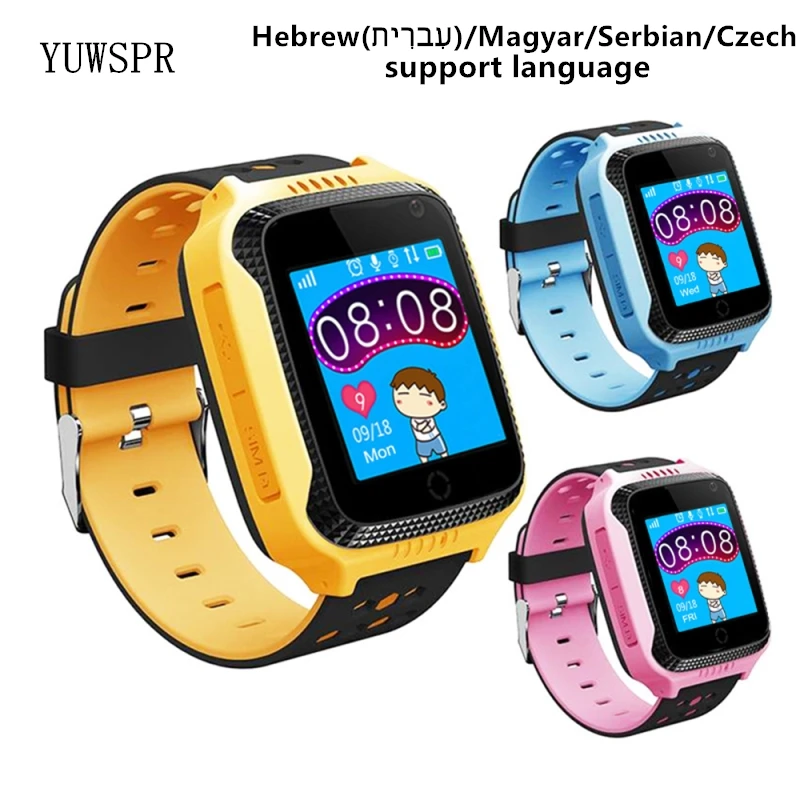 Kids GPS Tracker Smart Watch Q529 Flashlight Camera 1.44