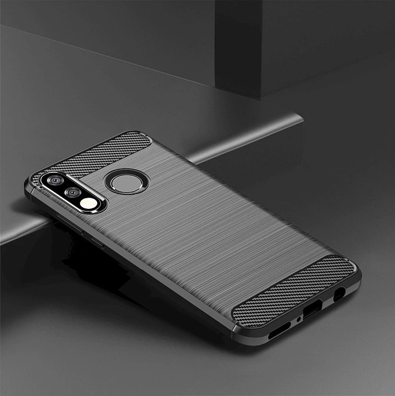 Brushed Case For Huawei P40 Lite E P30 P Smart Plus Z 2019 2021 Mate 30 20 Pro 10 P10 P20 P30Lite Carbon Fiber Case Cover