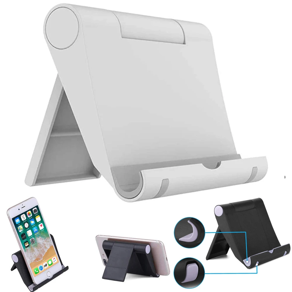 SuaGet Phone Holder Stand for Tablet Mobile Phone iPhone 11 Samsung Huawei Redmi MI 9 Holder Desk Adjustable Foldable Stand S10e