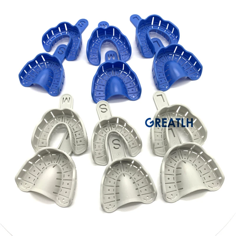 Dental Supply Impression Holder Trays Dental Impression Trays Holder Dental Materials 6pcs/set Dental Consumable
