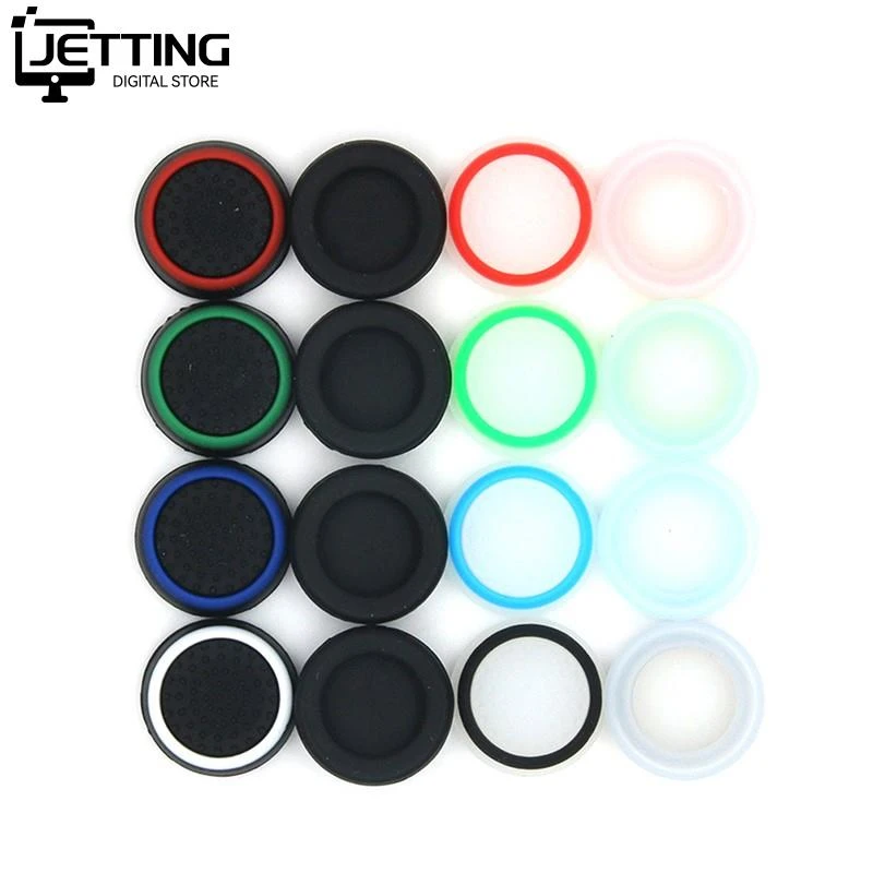 4pcs Silicone Cap For PS5 Controller Accessories Thumb Stick Grips Cover