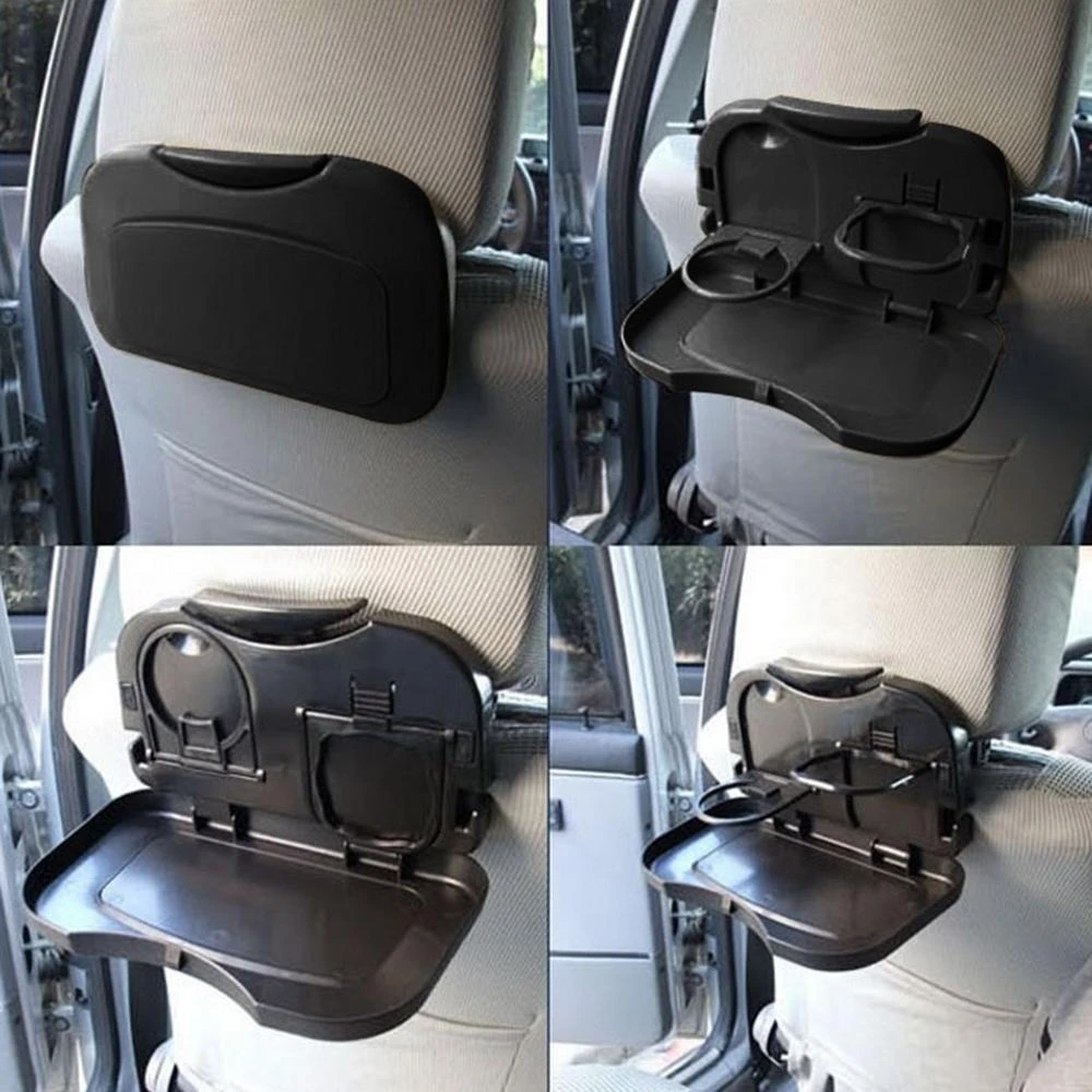 Car Drink Holder Folding Car Cup Holder Bracket for Food Auto Back Rear Seat Table Cup Phone Holder Car Storage Box Universal