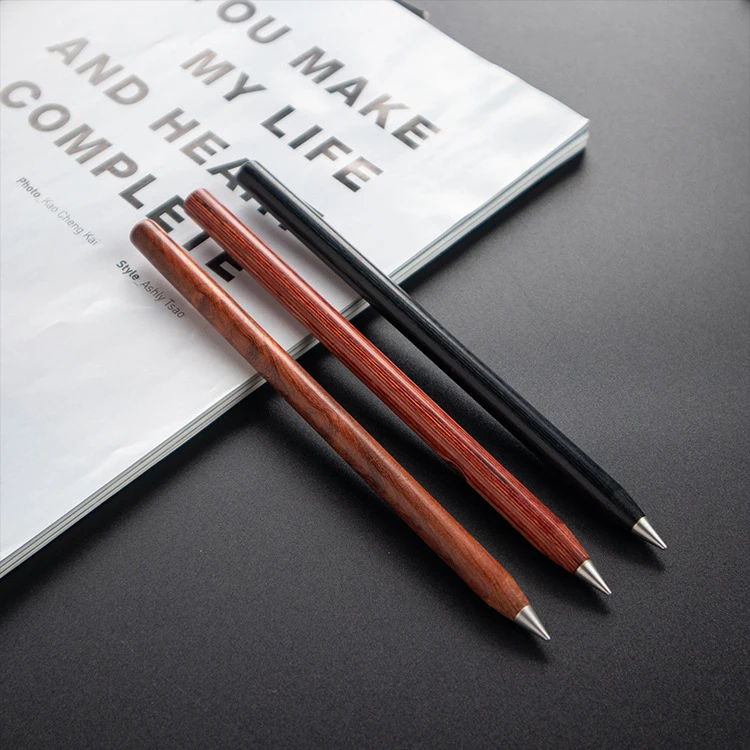 Durable Pencil Inkless Pencil Metal Pencil Eternal Pencil Wooden Metal Gift Pen School Supplies Set Drawing Pencil Sketch Pencil