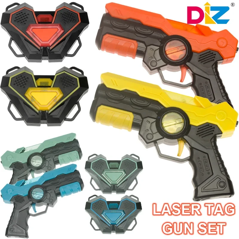 Laser Tag Battle Gun Kit Electric Infrared Toy Guns Weapon Kids Laser Strike Games For Boys Children Indoor Outdoor Sports