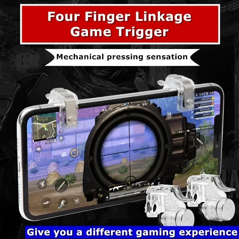 Game for PUBG Controller Mobile Phone Gamepad Mobile Joystick Trigger Aim Shooting L1 R1 Metal ABS Key Button for IPhone Android