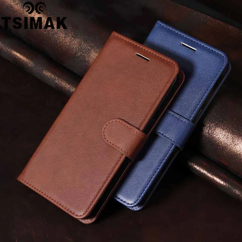 Tsimak Case For Xiaomi Redmi Note 10 10s 9T 9 9s 9A 9i 9C 8 8T 8A 7 7A 6 Pro Max Nfc Power 4G 5G Wallet Flip PU Leather Cover