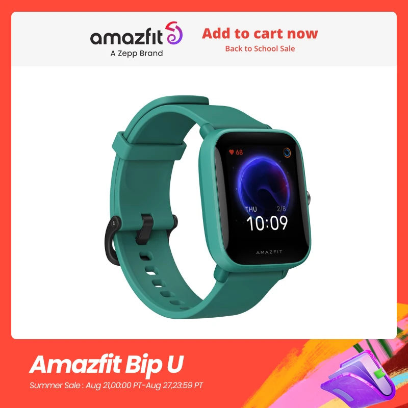 New Original Amazfit Bip U Smartwatch 5ATM Water Resistant Color Display  Sport Tracking Smart Watch For Android iOS Phone