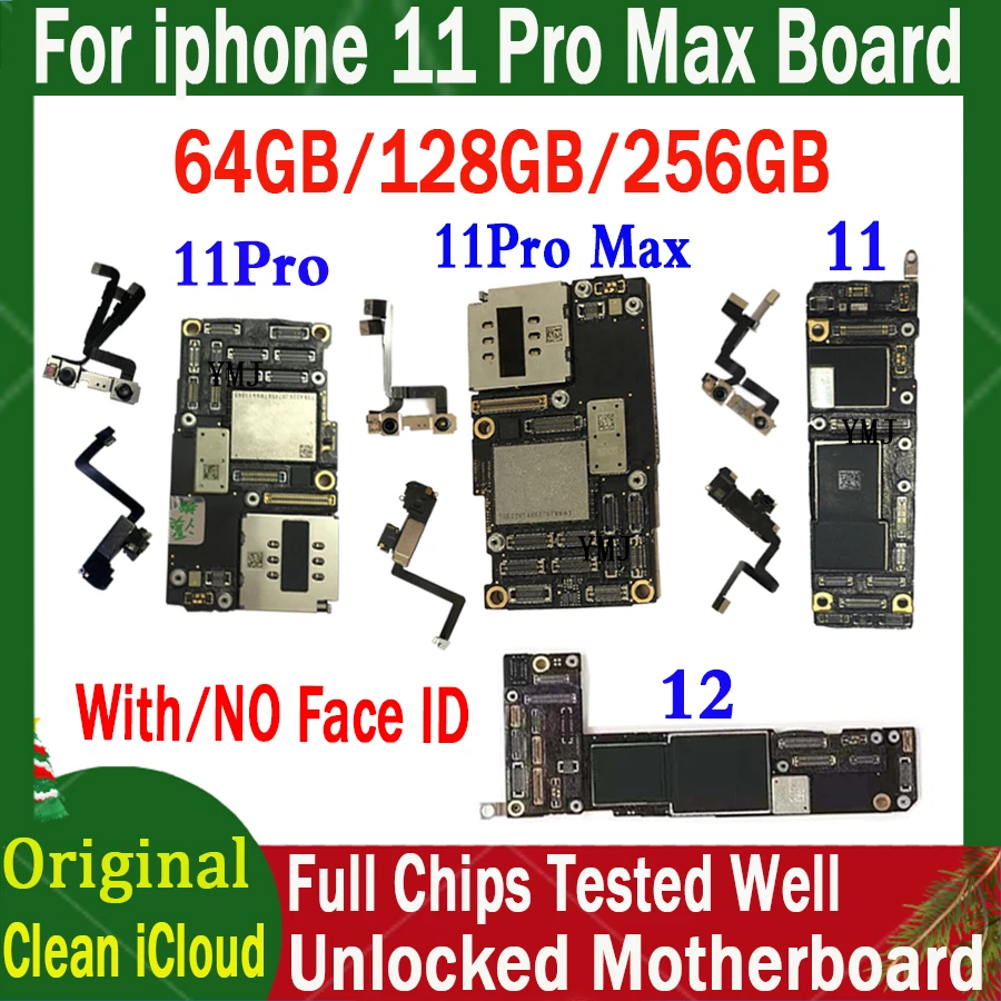 For iPhone 6 6p Original Factory Unlocked Motherboard For iphone SE 6 6 Plus 6S 6S Plus logic board mainboard Without Touch ID