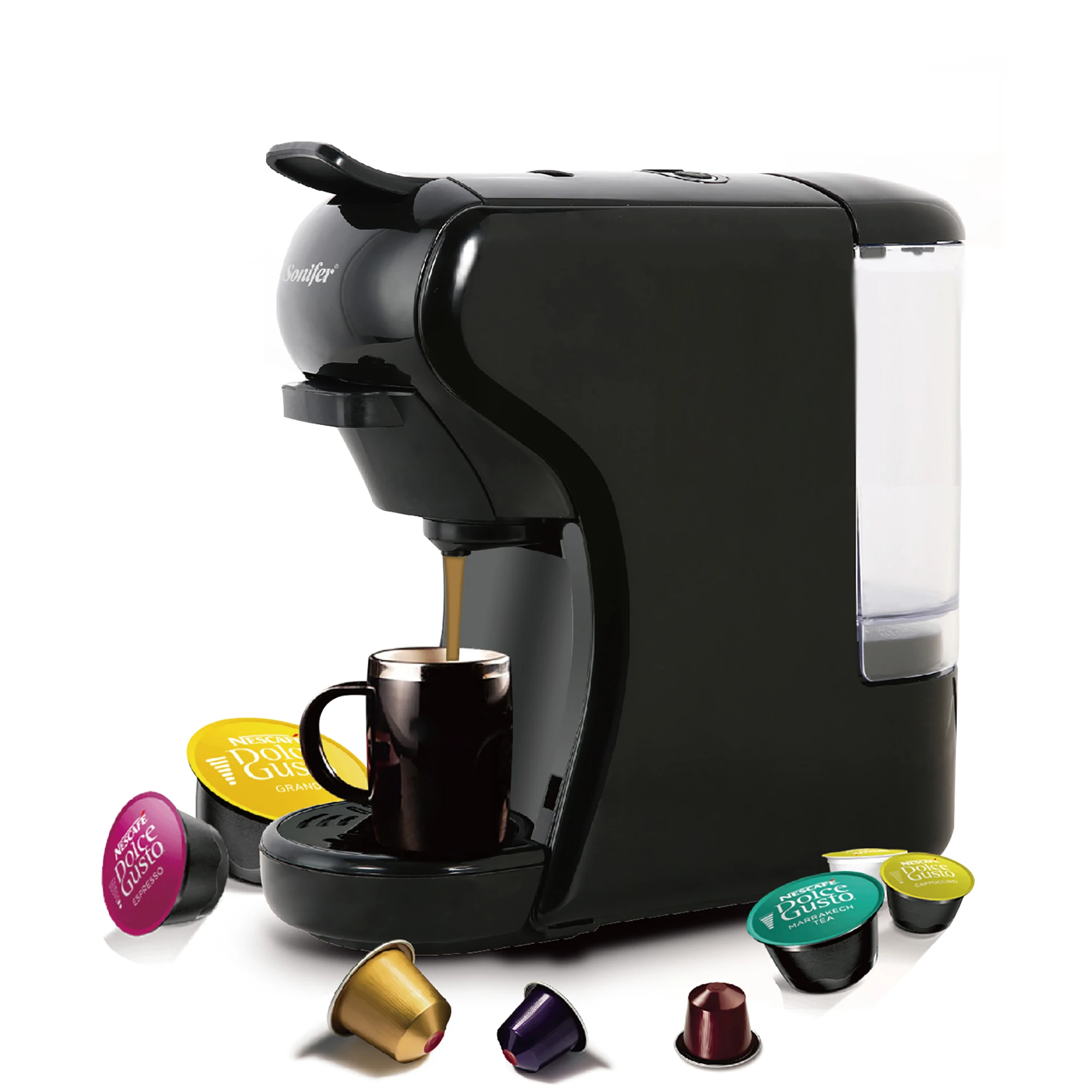 Expresso Coffee Machine Capsule 19 Bar Coffee Maker 3 In1 Multiple Capsule For Dolce Gusto&Nespresso&Powder For Gift Sonifer