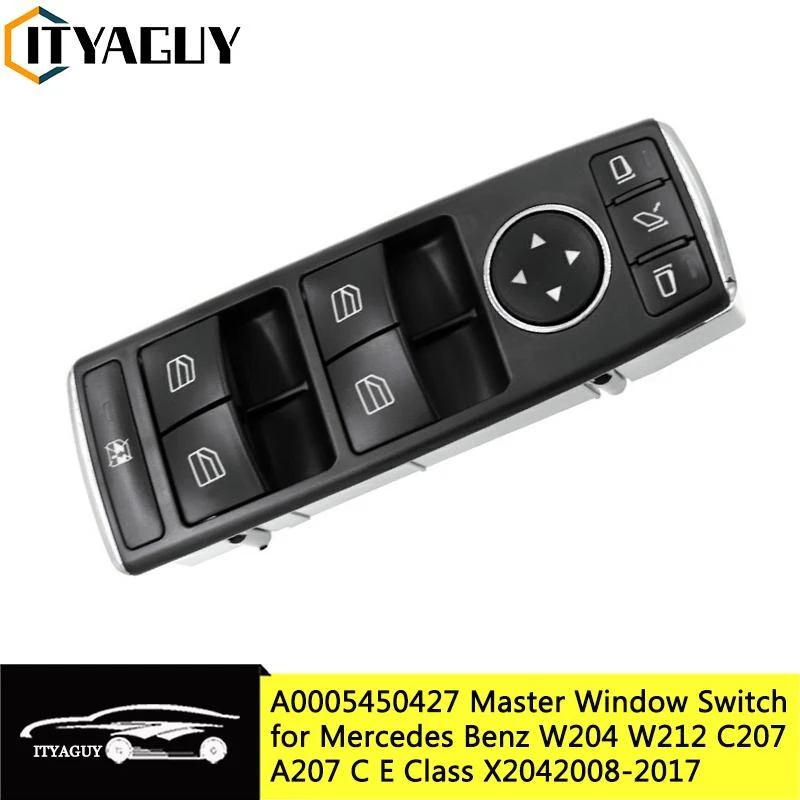 Front Left Power Window Master Control Switch For Mercedes Benz C200 C260 E260 E300 GLK300 A2049055402 2049055402 A 204 905 5402