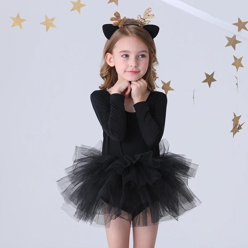 Fashion Girl Ballet TuTu Dress Professional Kids Dancing Party Dress Performance Costume Princess Wedding Girl Dress 2-8 Ys