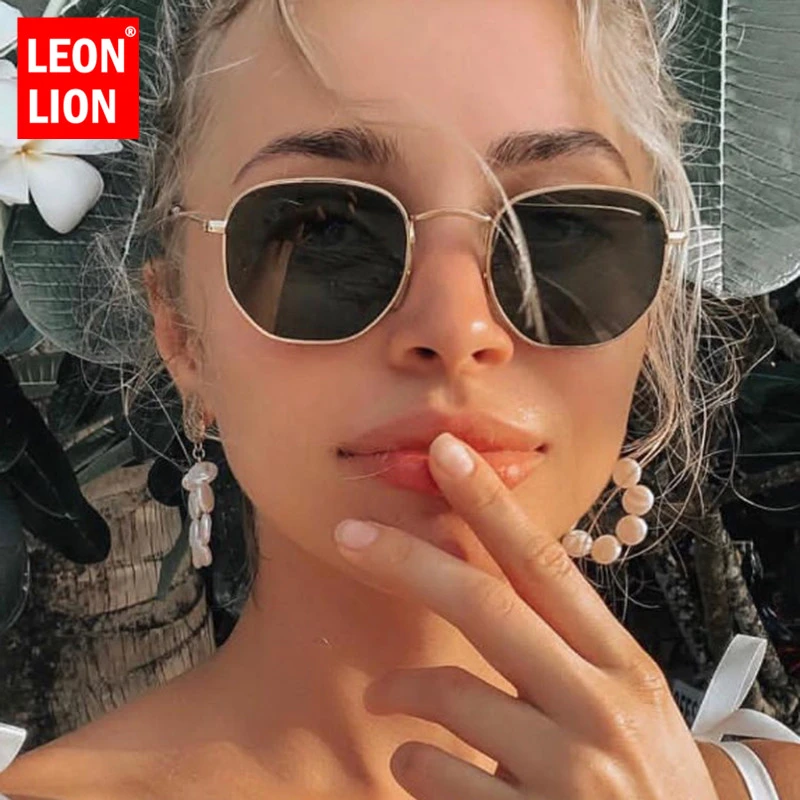 LeonLion 2021 Metal Classic Vintage Women Sunglasses Luxury Brand Design Glasses Female Driving Eyewear Oculos De Sol Masculino