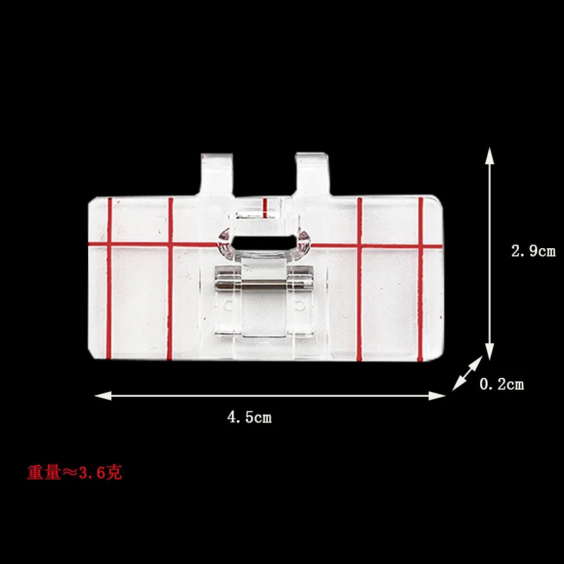 Plastic Clear Parallel Stitch tool Foot Presser For Home domestic Sewing Machine for Brother/Singer/Feiyue/Janome/Butterfly/Juki