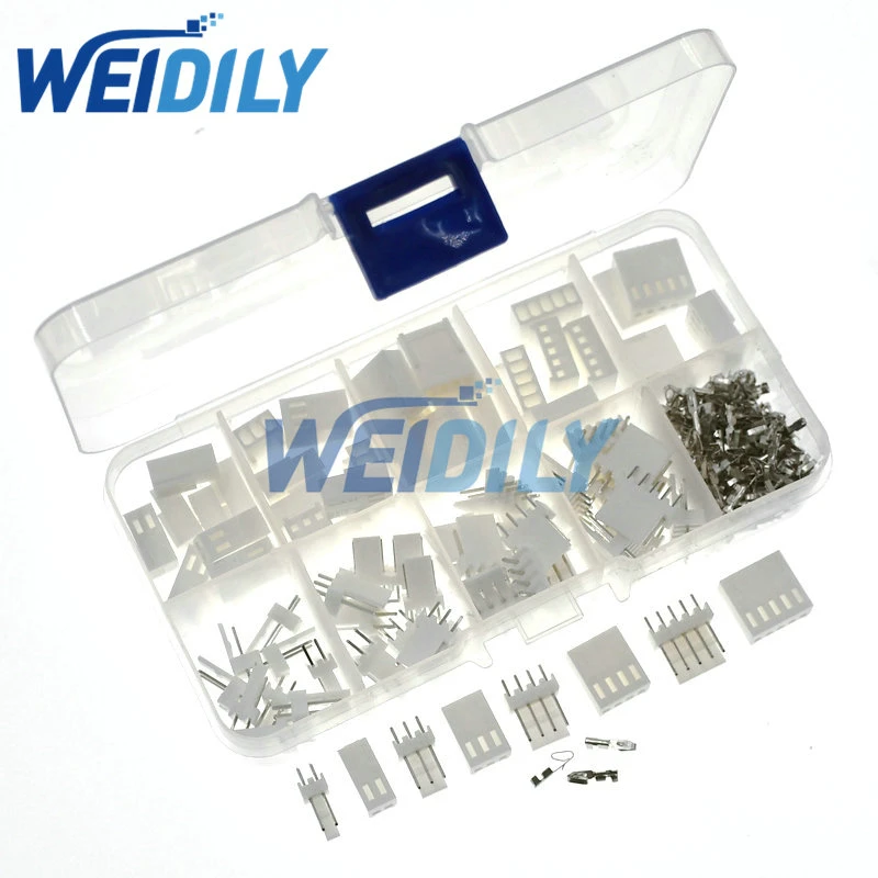 KF2510 Kits 40 sets Kit in box 2p 3p 4P 5pin 2.54mm Pitch Terminal / Housing / Pin Header Connectors Adaptor