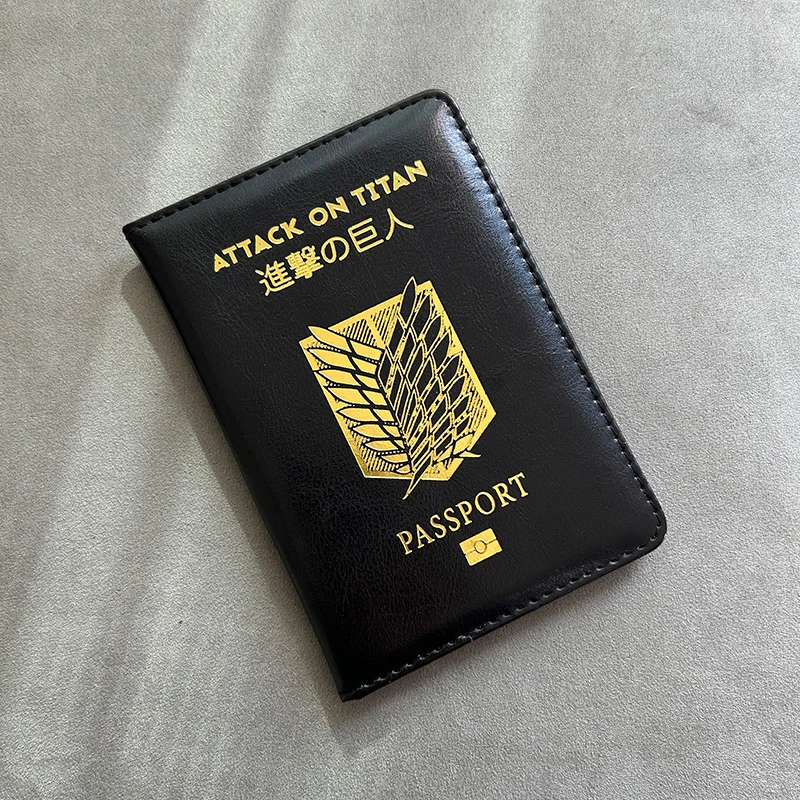 Attack on Titan Passport Cover Anime Travel Case for Passports Titans Attack