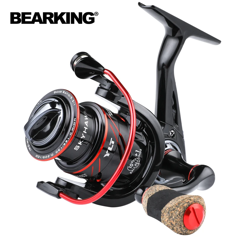 BEARKING 10BB Innovative Water Resistance Spinning Reel 5.2:1 Max Drag Power 10 bearings Fishing Reel for Bass Pike Fishing