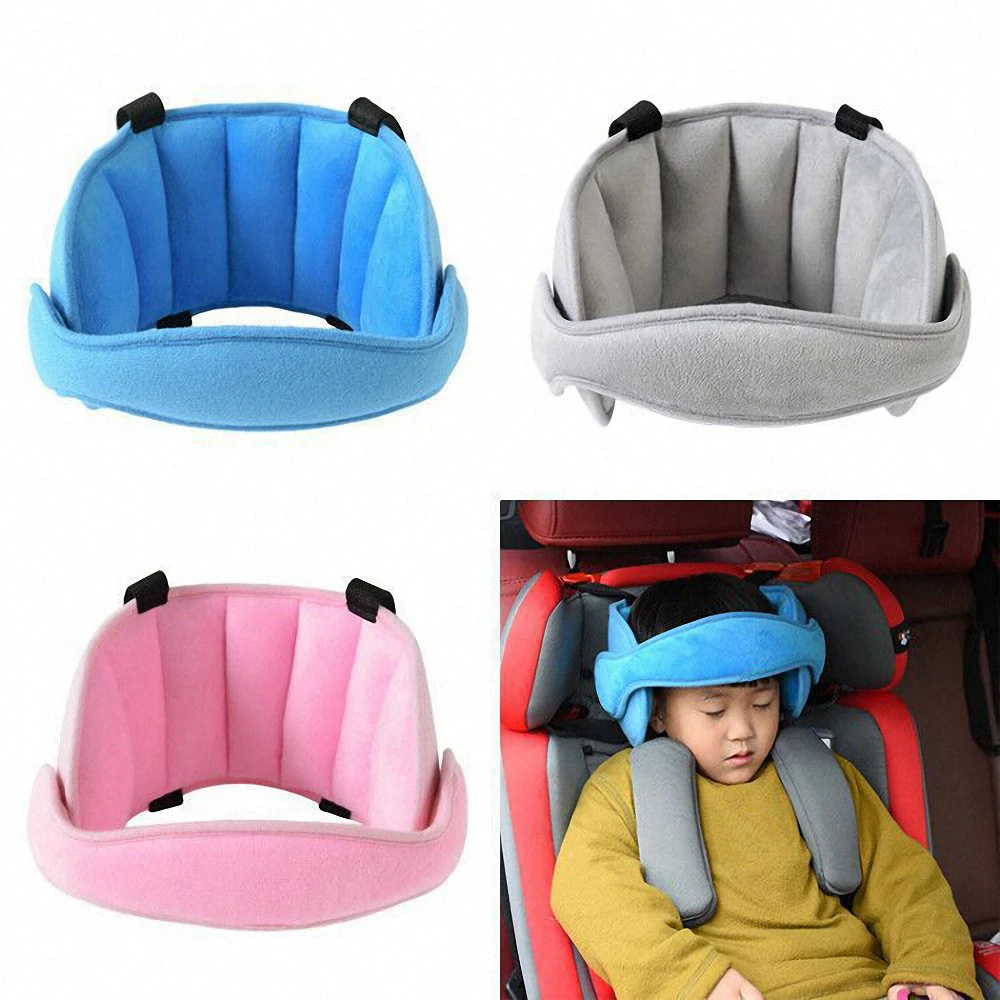 Safety Car Stroller Seat Head Support Sleep Pillows Kids Boys Girls Neck Travel Soft Positioners Pillow Baby Head Fixation Belt