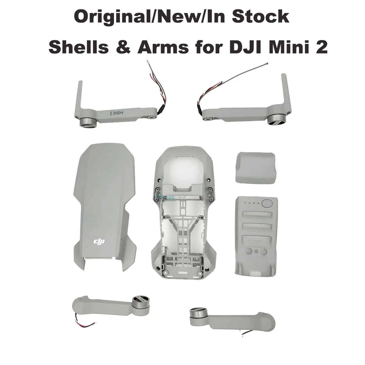 Original Body Shell Motor Arm Screw Set for DJI Mini 2 Upper Cover MIddle Frame Bottom Shell/all 4 Arms spare parts in stock