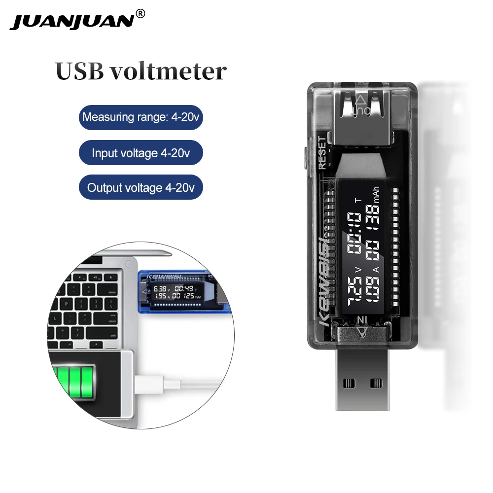 10 IN 1 USB Detector Voltmeter Ammeter USB Tester Voltage Current Tester Power Capacity Tester Meter Voltage Current 20% off