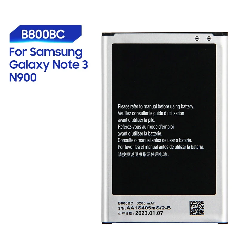 Original Replacement Samsung Battery For Galaxy NOTE 3 N900 N9002 N9009 N9008 N9006 N9005 Note3 B800BC B800BE with NFC 3200mAh