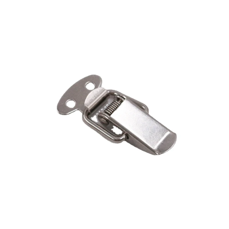 10PC Cabinet Box Locks Spring Loaded Latch Catch Toggle 45*16mm Iron Hasps for Sliding Door Window Furniture Hardware