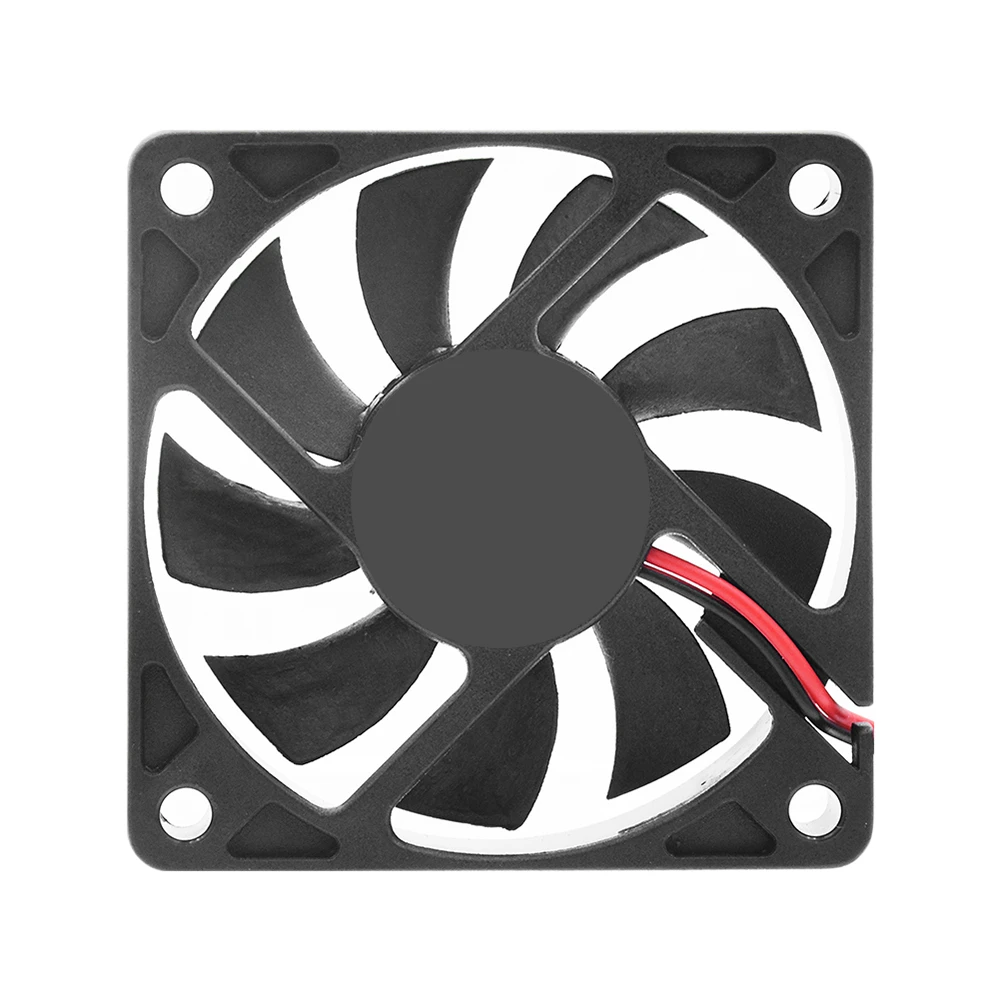 YCDC PC Computer Cool Fan 60 x 60 x 12mm  DC Cooling Fan Computer PC Case CPU Cooler Case Fan 2 Pins 12V