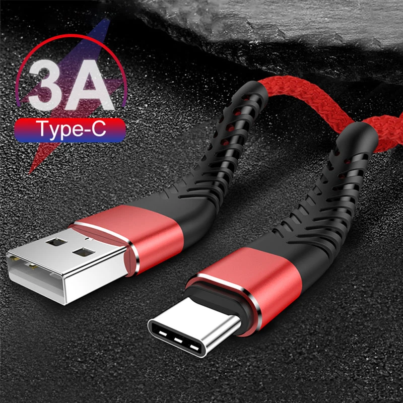 20cm 1m 2m 3m Fast Charge Type C USB C Cable For Samsung Huawei Xiaomi Type-C USBC Charger Origin Mobile Phone Wire Long Short