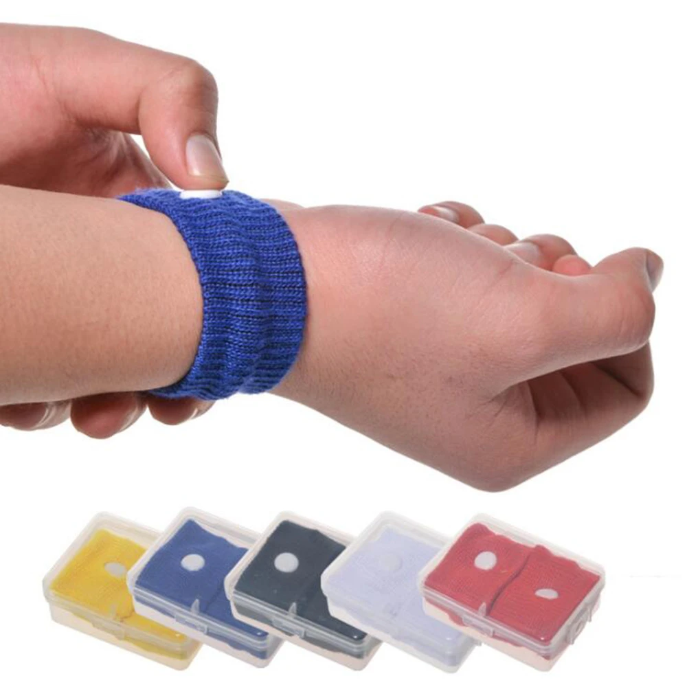 2Pcs Wrist Band Anti Nausea Wrist Support Sports Safety Wristbands Anti-motion Sickness Bracelet Wrist Band Brace