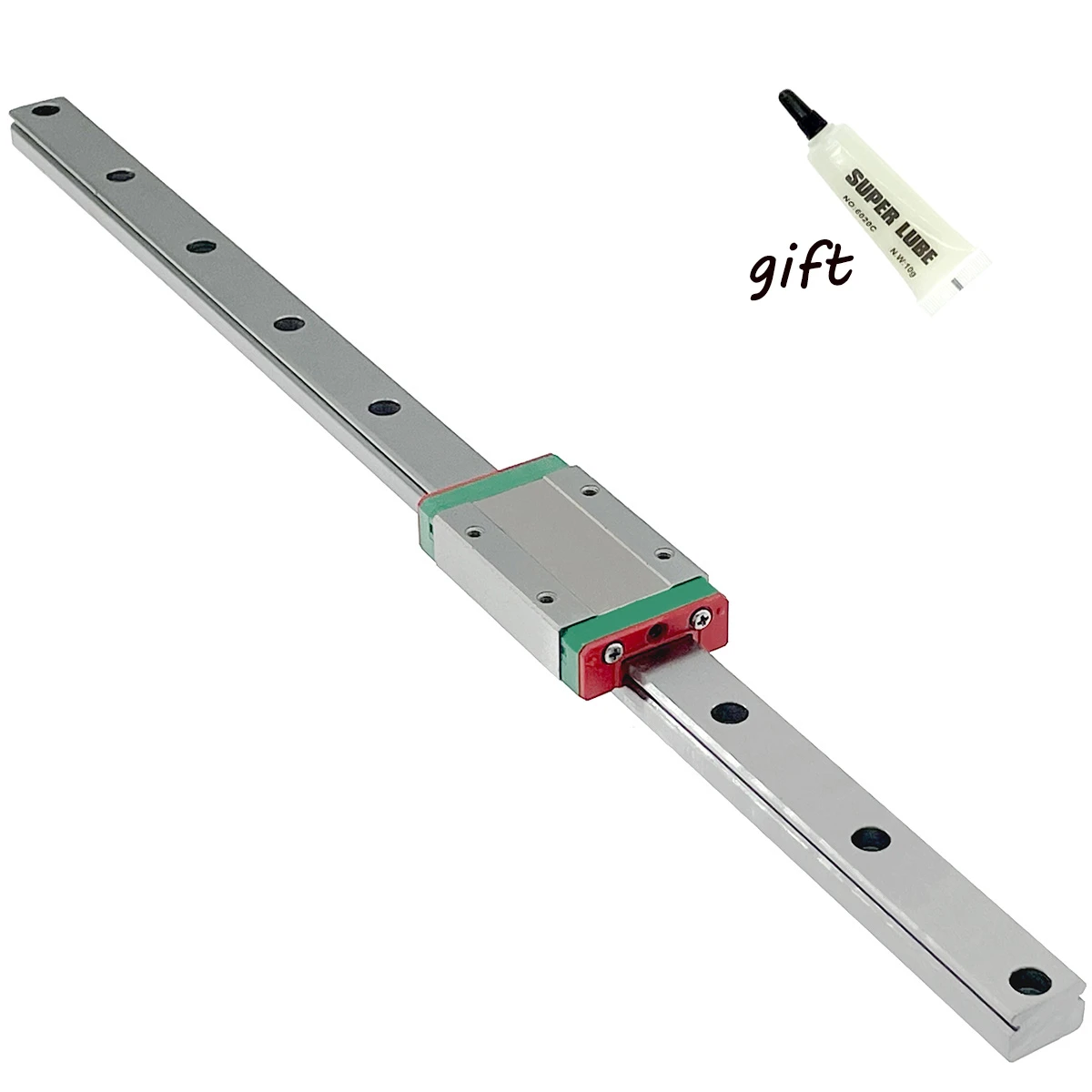 MGN7 MGN9 MGN12 MGN15  200 400 500 800mm miniature linear rail slide 1pc MGN linear guide 1PC MGN Block for CNC FA 3d printer.