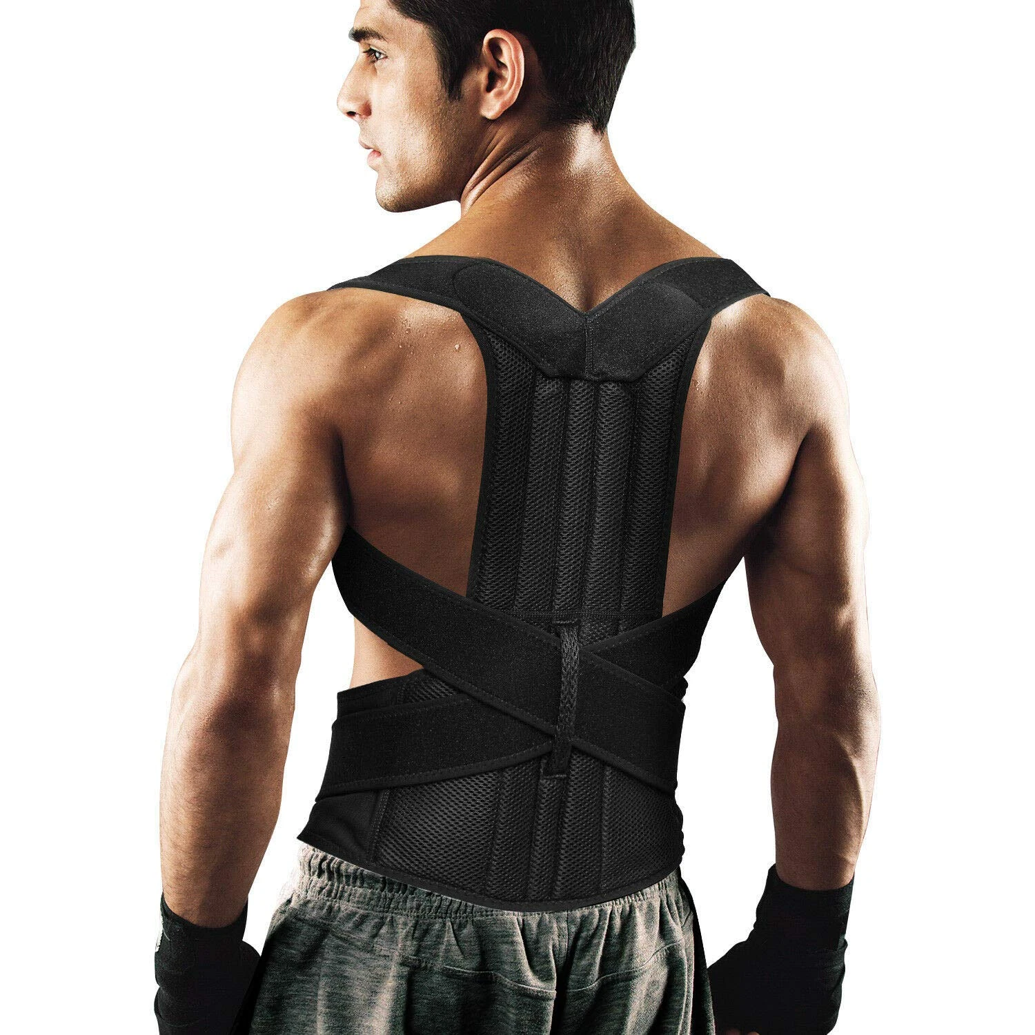 2020 Posture Corrector Back Posture Brace Clavicle Support Stop Slouching and Hunching Adjustable Back Trainer Unisex