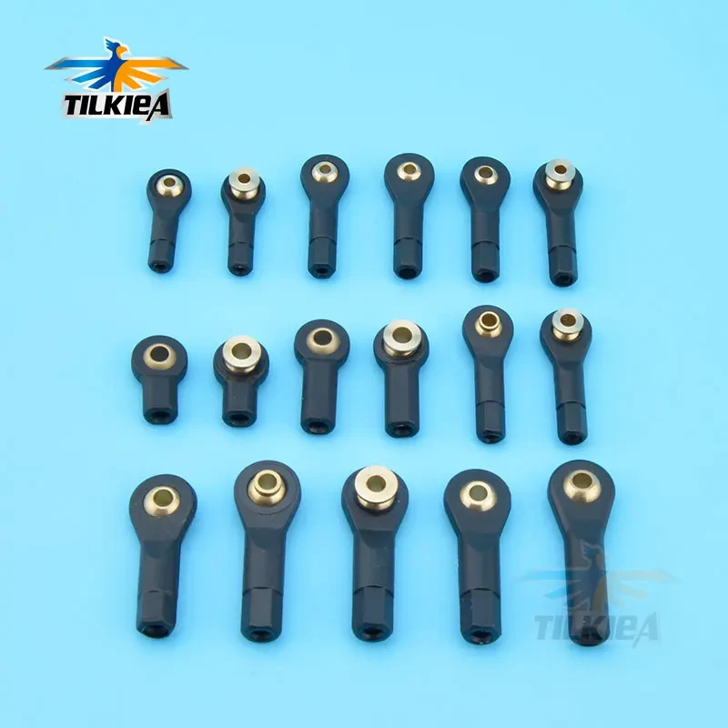10PCS Plastic M2/M.5/M3 Rod End Ball Head Holder Tie Rod Ends Wear Resisting Ball Joints For Rc Boat Car  Airplane Trucks Buggys