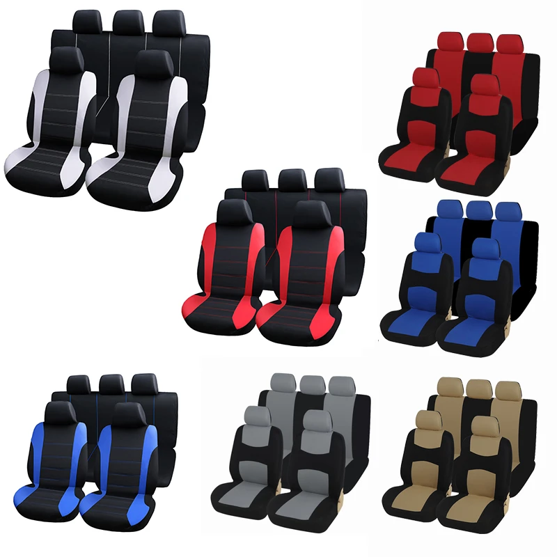 9pcs universal car seat covers auto protect covers automotive seat covers fo kalina grantar  lada priora renault logan