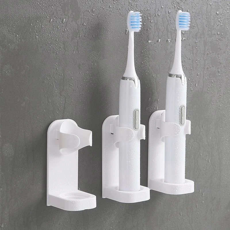 Traceless Toothbrush Holder Bathroom Wall-Mounted Electric Toothbrush Holder Toothbrush Stand Hanger Bathroom Accessories