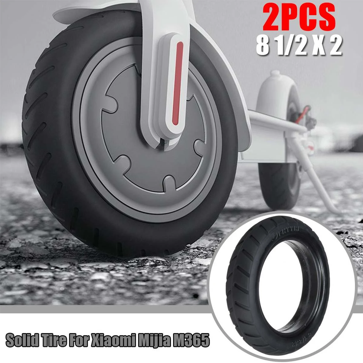 For Xiaomi Mijia M365 Tyre Electric Scooter Tires 8 1/2x2 Durable Thick Wheels Solid Outer Tyres m365 Accessories
