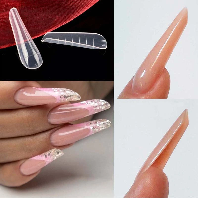 Upper Forms For Nails Extension Quick Building Gel Mold French False Tips Dual Forms Acrylic Decoration DIY Art Mold Form