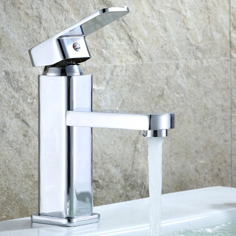 Free Shipping Basin Mixer Cold and Hot Water Tap Torneira Da Bacia Single Handle Bathroom Faucet torneiras do banheiro