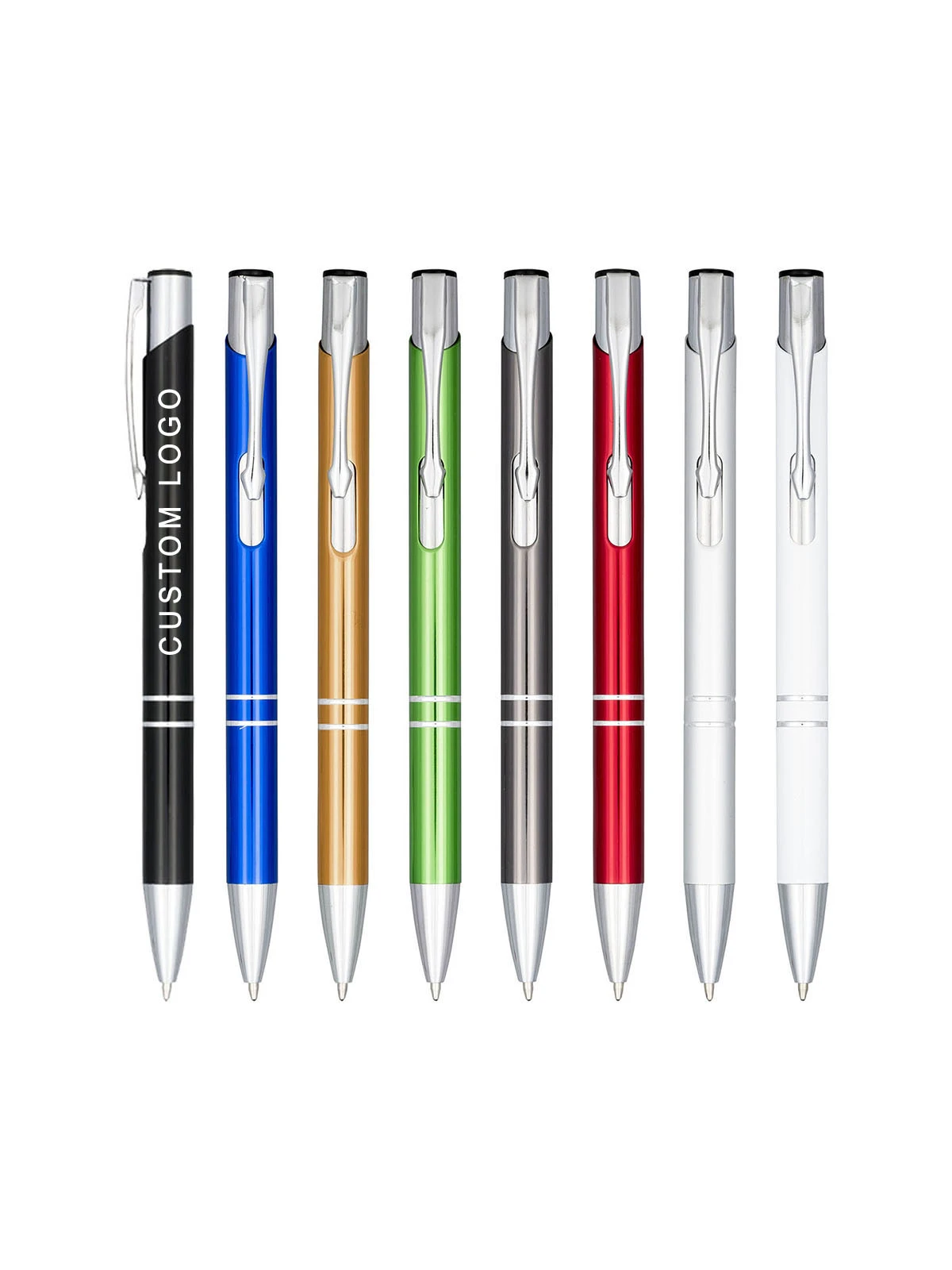 Fashion Metal Ball Pen Color Anodized Custom Ballpoint Customized Logo Pens Promotional Gift Pen Event Personalized Giveaway