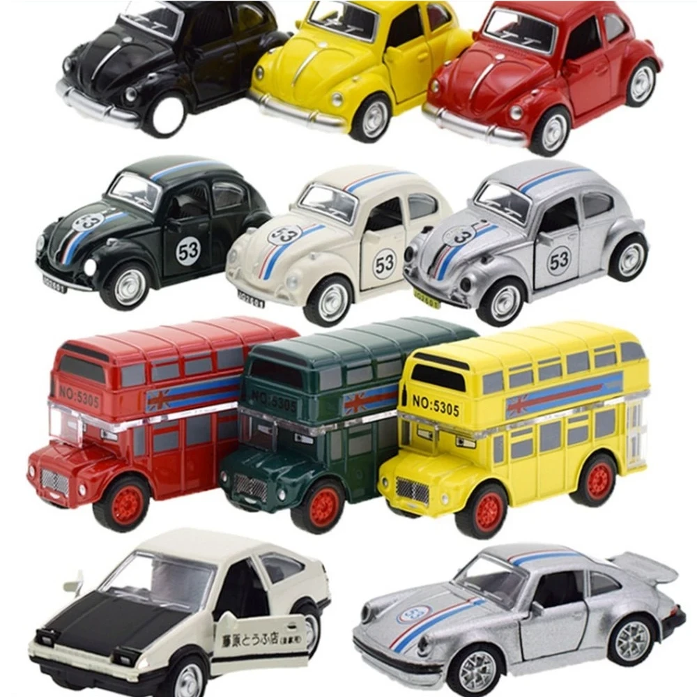 1:38 Alloy Car Toys Pull Back Collection Car Vehicle Toys Diecast Model Toy For Boys Kids Learning Toys Children Christmas Gift