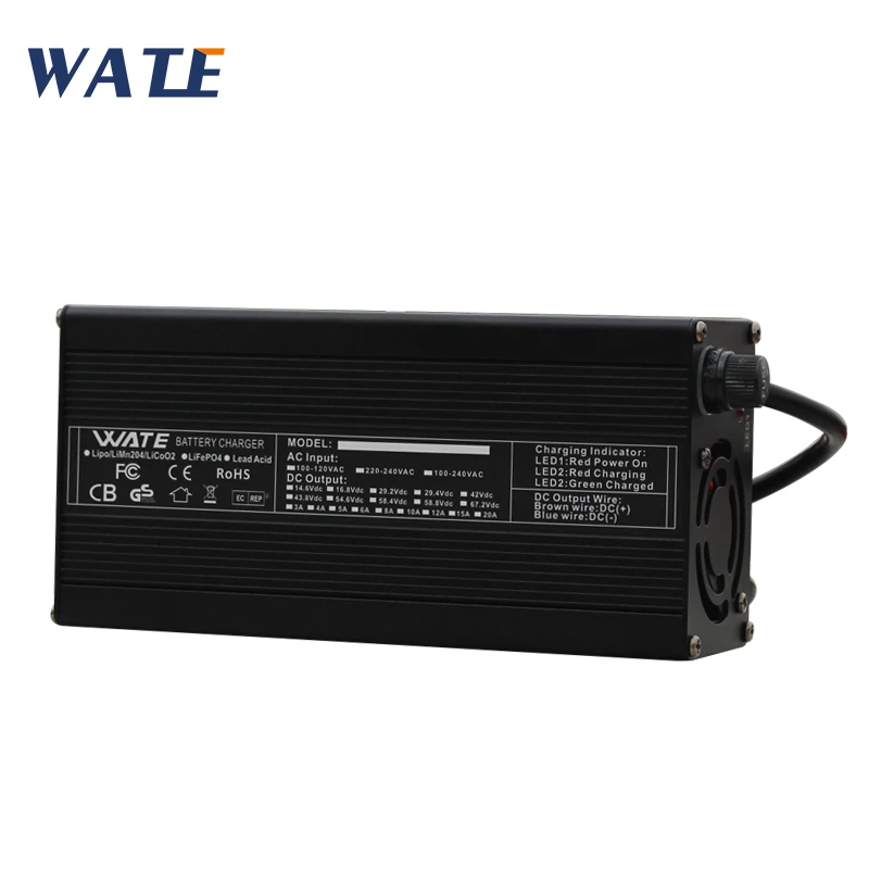 54.6V 7A Lithium Battery Charger for 48V Lithium Battery Electric Motorcycle Ebikes