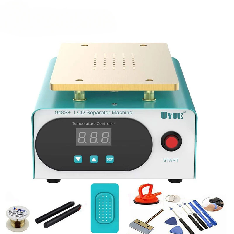 110/220V Build-in Vacuum UYUE 948S+ LCD Touch Screen Separator Machine Kit for iPhone Samsung HTC HUAWEI PhoneFront Glass Repair