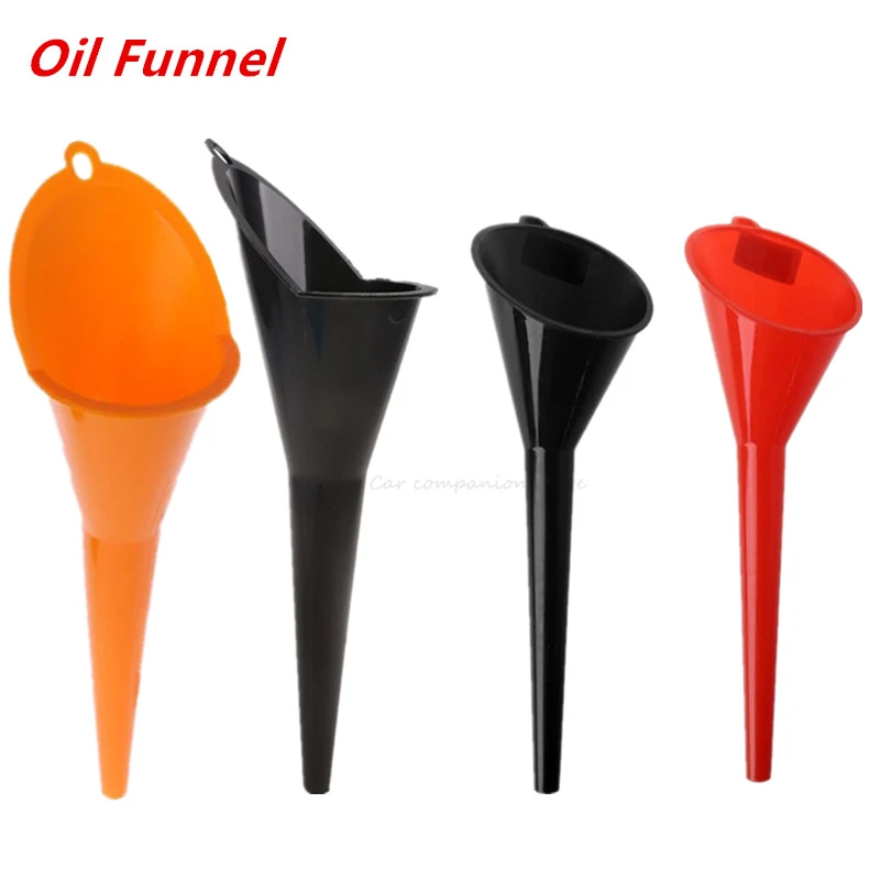 1Pc Car Refueling Multi-Function Plastic Long Neck Oil Funnel for All Automotive Oil