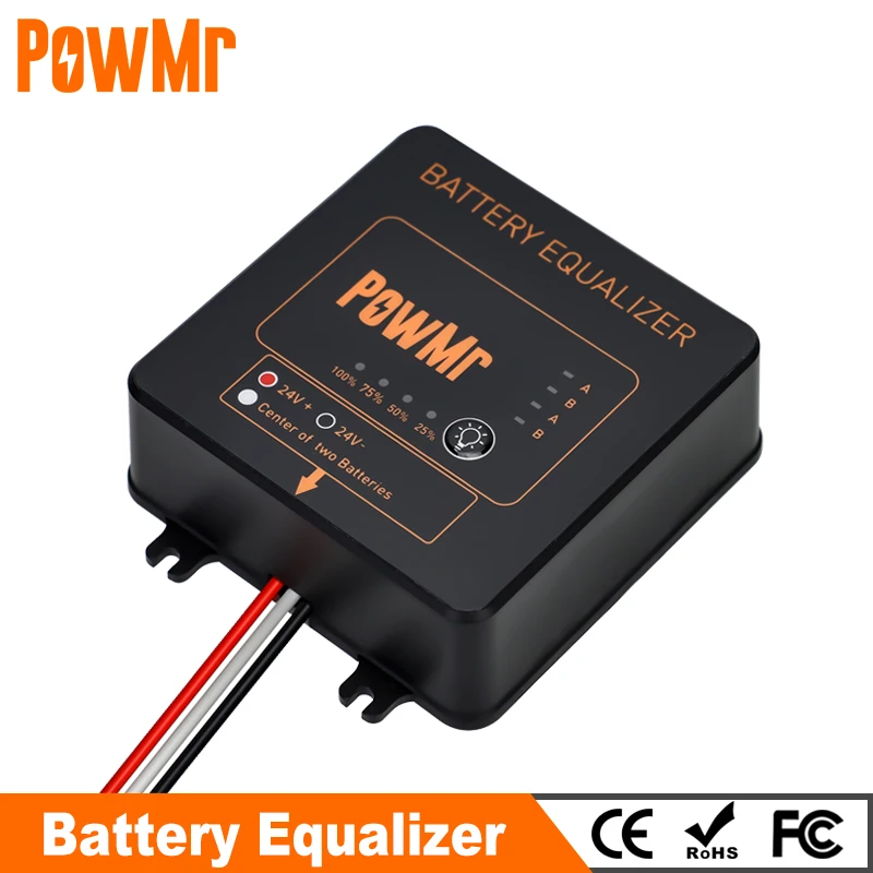 New 24V Solar System Battery Equalizer Battery Balancer Charger Controller For Gel Flood AGM Lead Acid Batteries Bank System