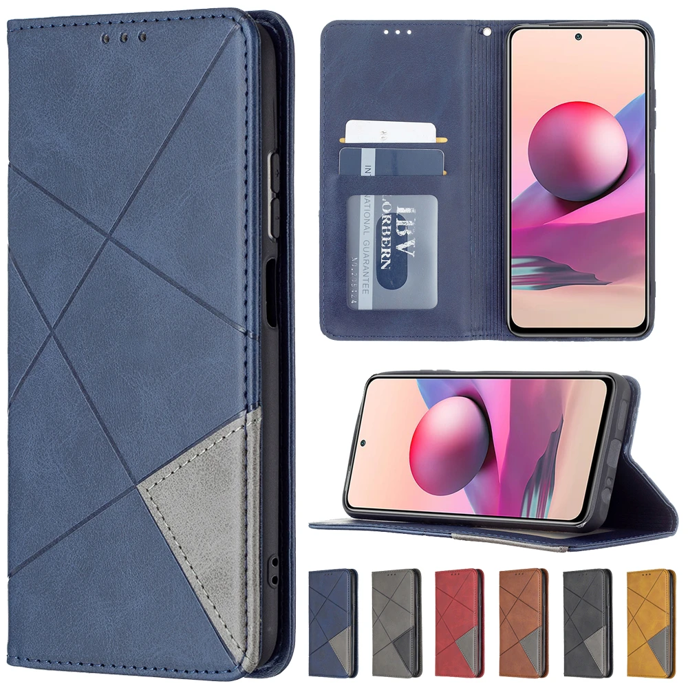 Luxury Flip Diamond Leather Wallet Case For Redmi Note 10 9 8 7 Pro Max 10 9T 9C 9A 9 8 8A 7 7A Xioami Mi POCO M3 F3 X3 NFC 11T