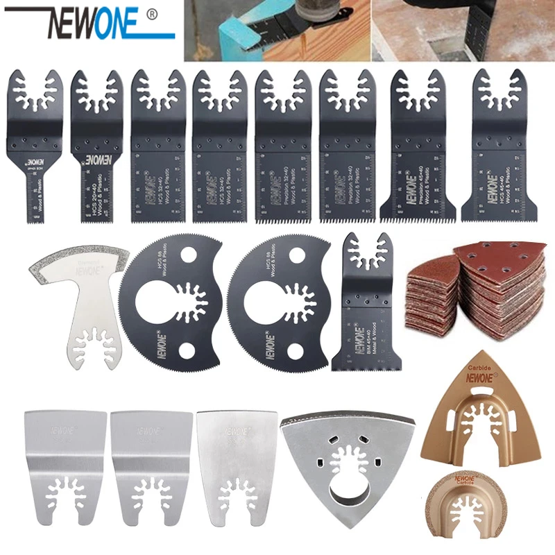NEWONE K66/K100 Quick-release HCS/Japan-tooth/Bi-metal Oscillating Tool Multi-function tool saw blades Renovator Trimmer blades