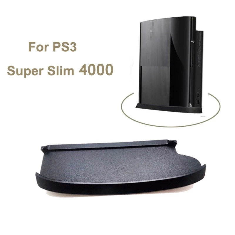 Skid Proof Console Vertical Stand For Sony Playstation Super Slim 4000 Console Game Stand Holder Plastic Base For PS3 Slim 4000