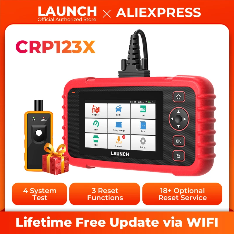 Launch X431 CRP123X OBD2 Code Reader Creader 123X Car Scanner ENG ABS SRS Transmission Car Diagnostic Tool Free Update Creader