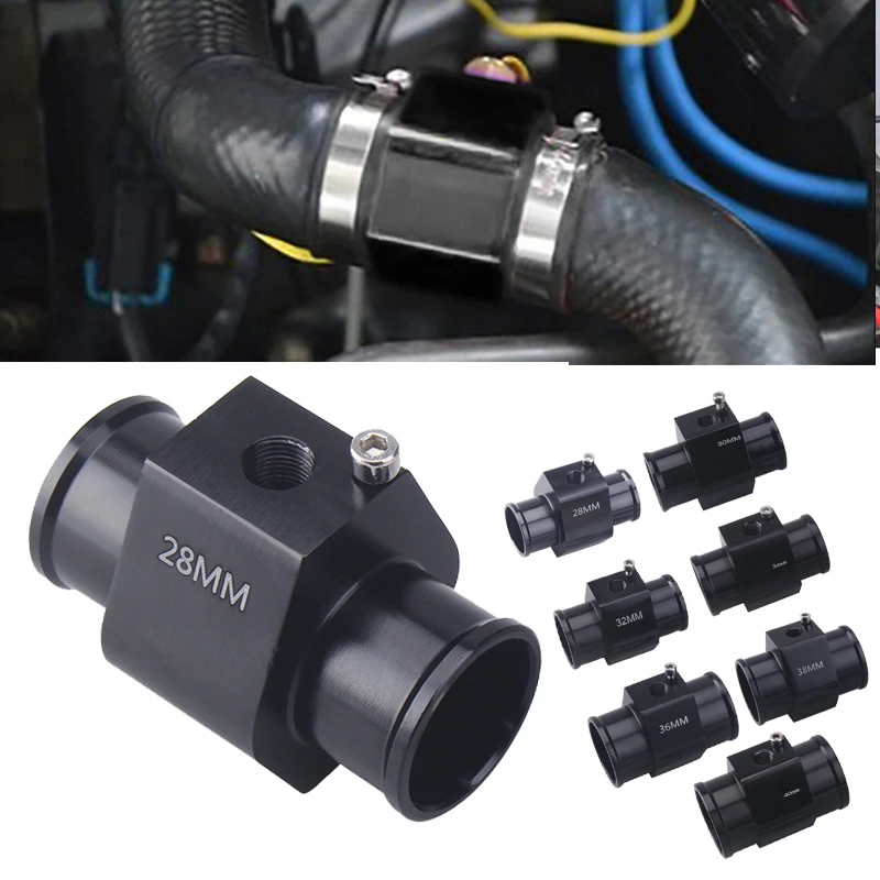 1Pc Water Temp Temperature Joint Pipe Sensor Gauge Radiator Hose Adapter Size 28/30/32/34/36/38/40mm