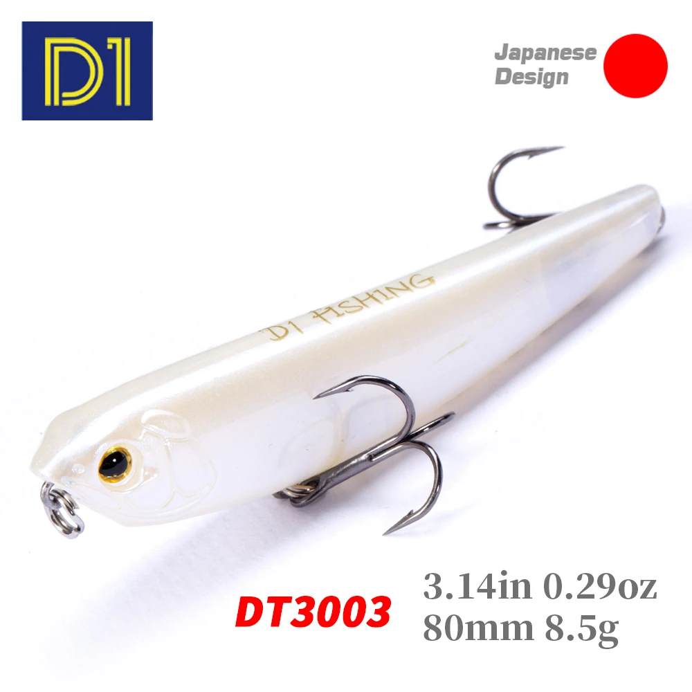 D1 Pencil Fishing Lure 80mm 8.5g Stickbaits Floating Sea Fishing For Pike Bass Trout Fishing Accessories DT3003