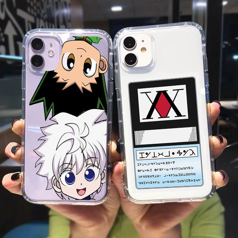 GYKZ Cute Hunter X Hunter Transparent Phone Case For iPhone 13 12 11 Pro XR X XS MAX SE20 7 8 6Plus HXH Anime Soft Cover Fundas