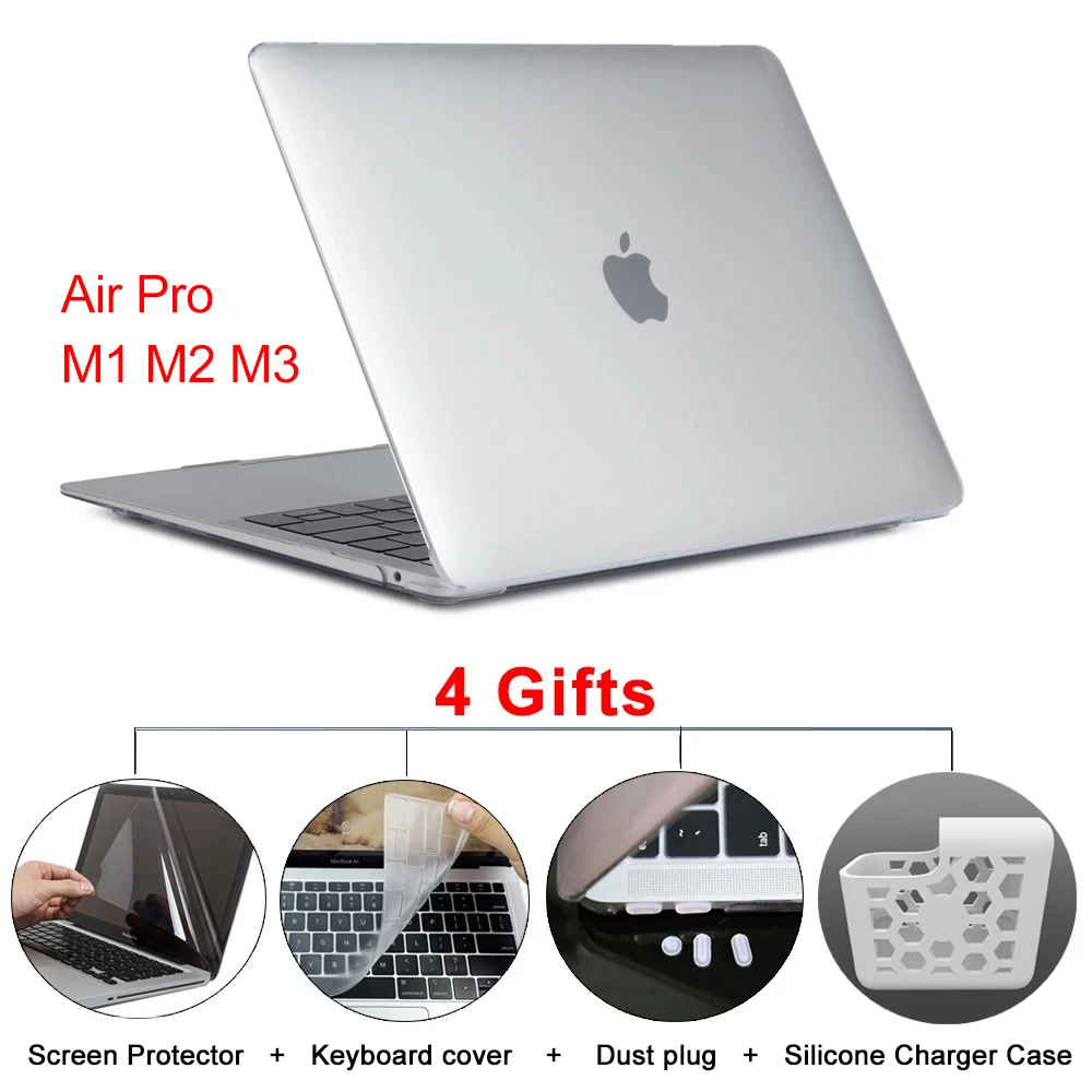 Laptop Case For Macbook Air 13 Case 2020 M1 for Macbook Pro 13 Case Touch Bar for Macbook Pro 15 Case 12 16 pro 14 Cover Funda